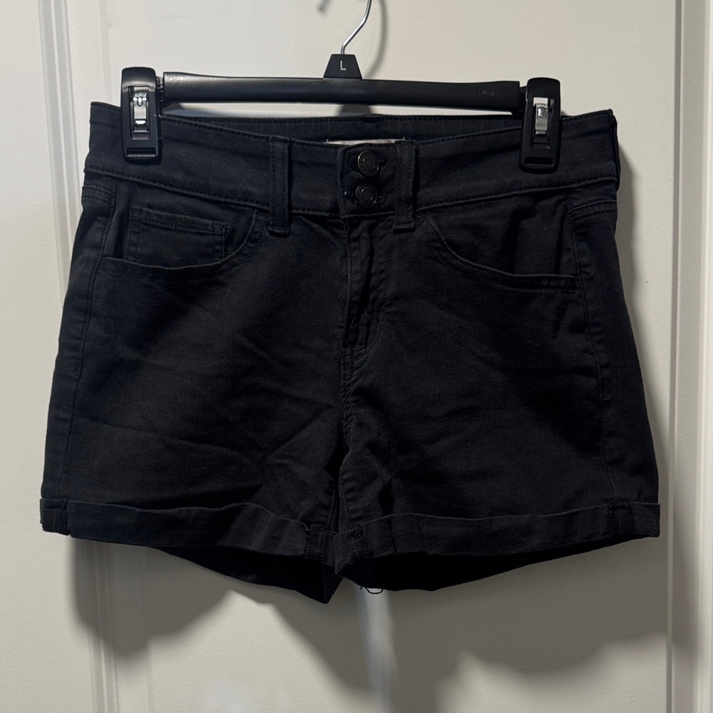 SO Women's High Waist Black Shorts